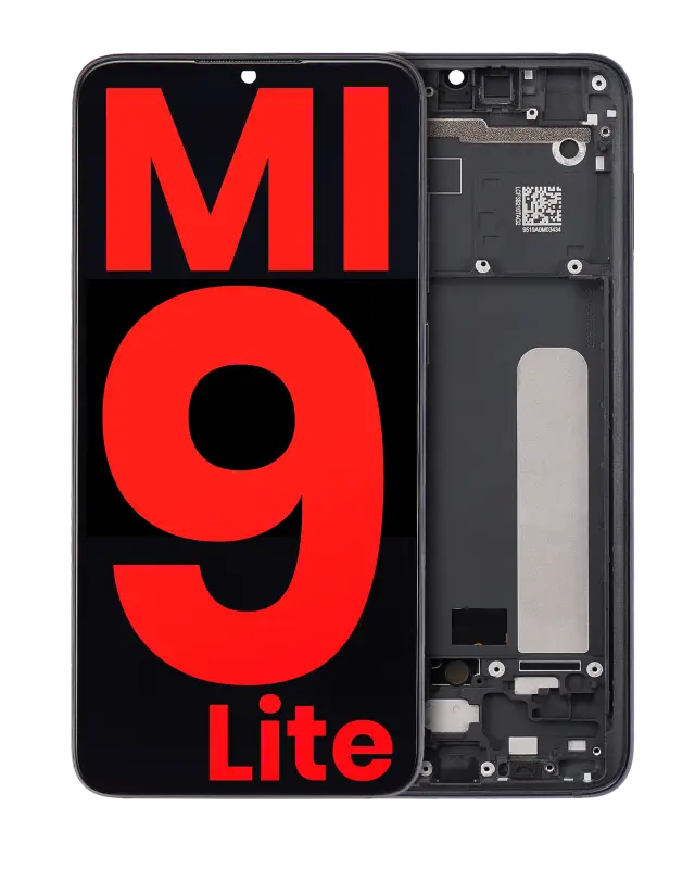 Écran OLED avec châssis pour Xiaomi Mi 9 Lite (compatible premium, Onyx Gray)