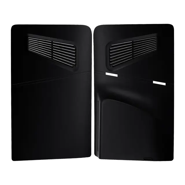 Pièce console de jeu pour Sony PlayStation 5 Slim (noir, lot de 2)