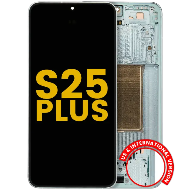 Écran OLED avec châssis pour Samsung Galaxy S25 Plus 5G (version US & internationale, reconditionné, Mint)