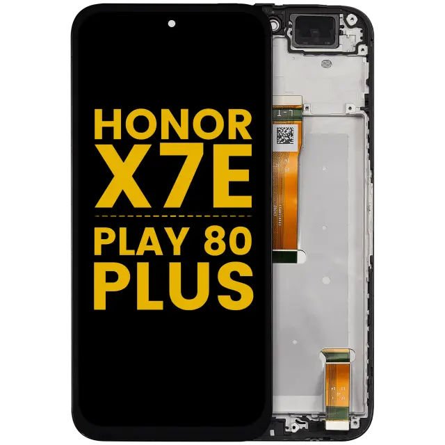 Écran pour Honor X7E / Play 80 Plus (reconditionné, toutes couleurs) — Écran complet avec châssis