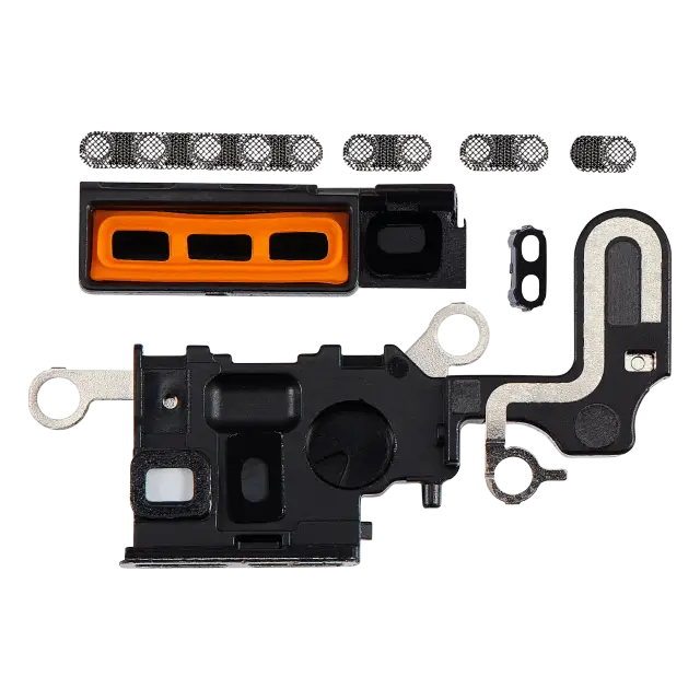 Grille de haut-parleur / micro pour Apple iPhone 15 Plus (noir, lot de 10)