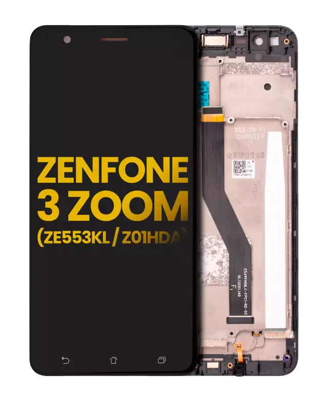 Écran LCD avec châssis pour Asus ZenFone 3 Zoom (ZE553KL / 2017) (reconditionné, noir)