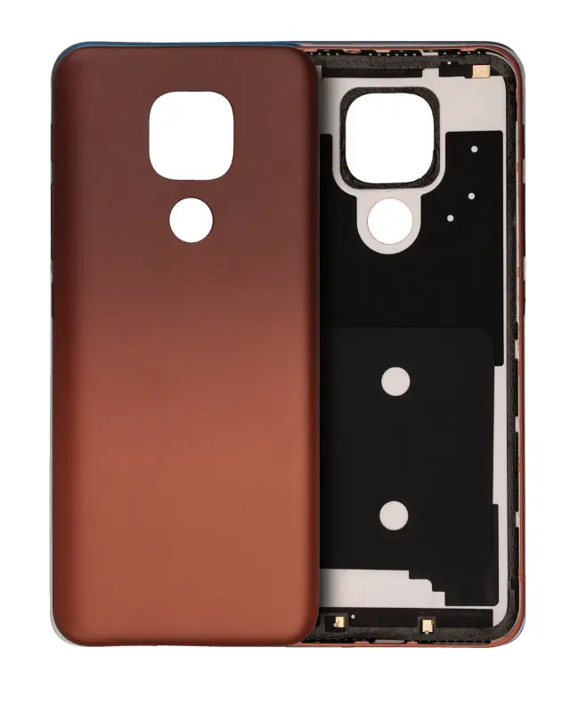 Vitre arrière pour Motorola Moto E7 Plus (XT2081 / 2020) (Amber Bronze)