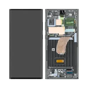 Écran Tactile Soft Oled avec Châssis Samsung Galaxy S23 Ultra 5G S918 (120Hz) Bleu