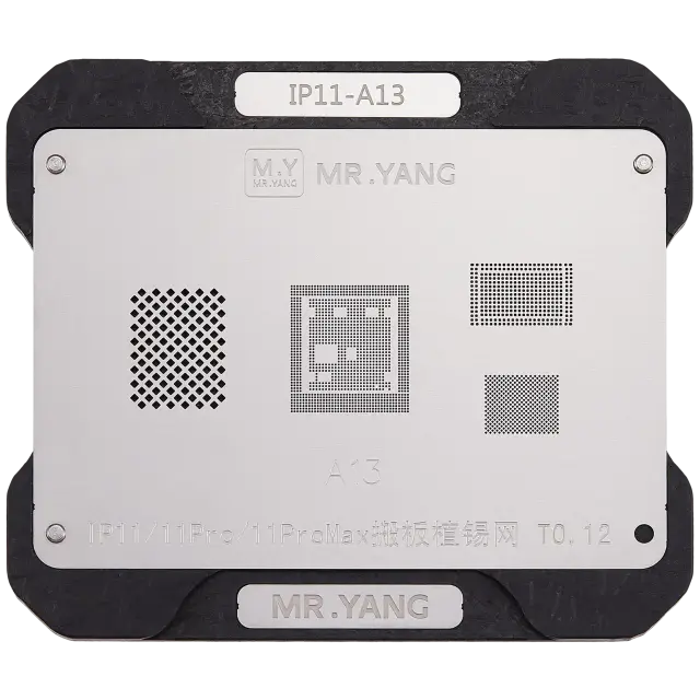 Pochoir de transfert de carte et plateforme de cadre intermédiaire M.Y A13 — iPhone 11 / 11 Pro / 11 Pro Max
