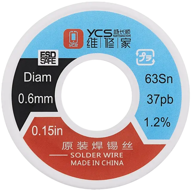 Fil d’étain haute pureté YCS 0,4 mm (50 g)
