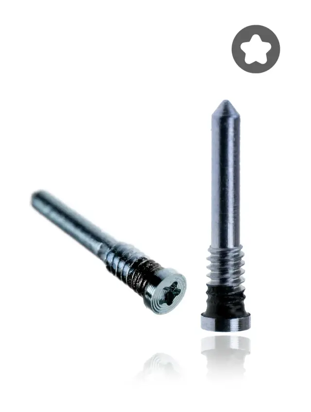 Vis inférieure pour Apple iPhone XR / 12 Pro / 12 Pro Max (bleu, lot de 100)