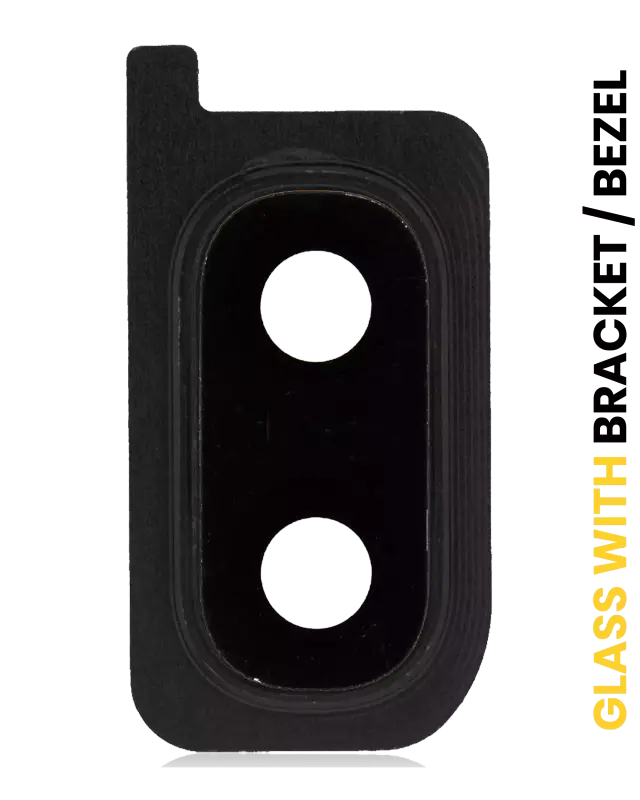 Lentille de caméra arrière avec support et anneau pour Samsung Galaxy A20 (A205 / 2019) (noir)