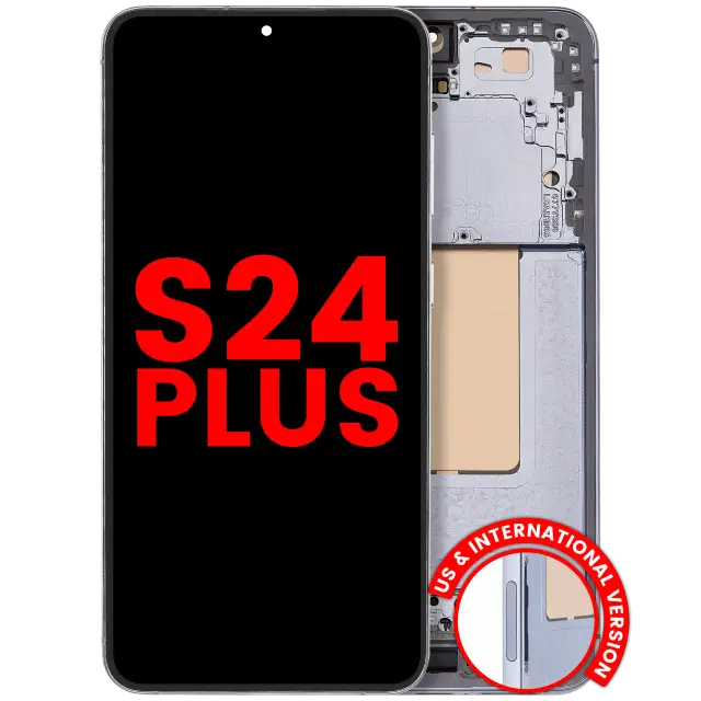 Écran OLED avec châssis pour Samsung Galaxy S24 Plus 5G (version US & internationale, compatible premium, Sapphire Blue)