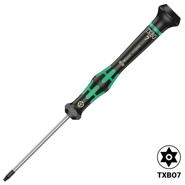 Tournevis Wera Kraftform Micro 2067 Torx BO sécurité TX7 × 60 mm