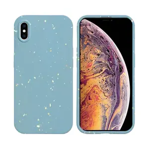 Coque Bambou Biodégradable PROTECT pour Apple iPhone XS Max (#6) Bleu