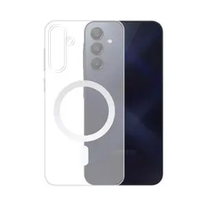 Coque Silicone MagSafe Compatible pour Samsung Galaxy A15 5G A156B Transparent