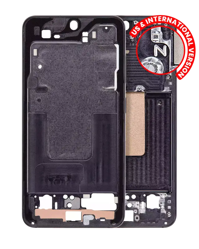 Châssis pour Samsung Galaxy S23 5G (version US & internationale, noir fantôme)