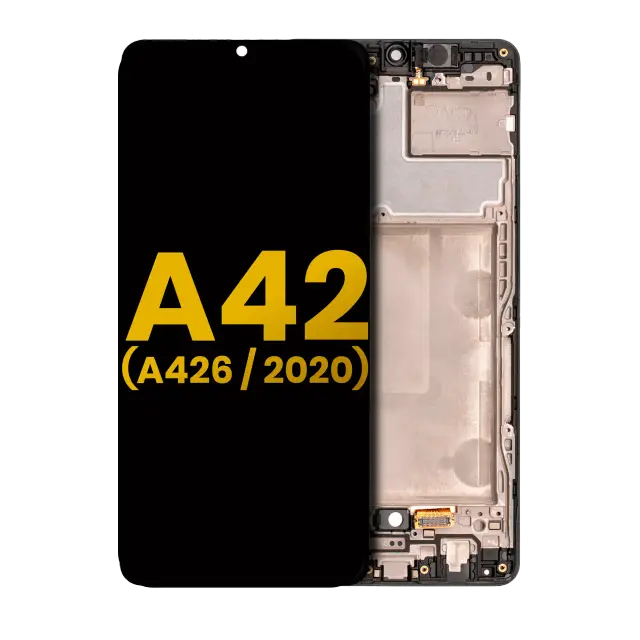 Écran OLED avec châssis pour Samsung Galaxy A42 5G (A426 / 2020) (reconditionné, Prism Dot Black)