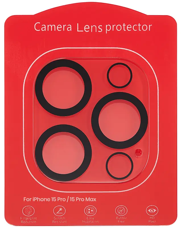 Protection des caméras pour iPhone 15 Pro / iPhone 15 Pro Max (Casper Crystal Full Cover) — vue 1
