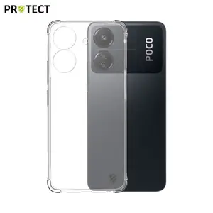 Coque Silicone Renforcée PROTECT pour Xiaomi Poco C65/Redmi 13C Transparent