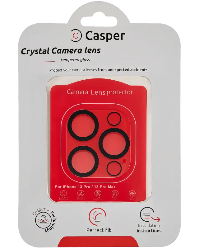 Protection de lentilles de caméra pour iPhone 13 Pro / 13 Pro Max (Crystal Full Cover)
