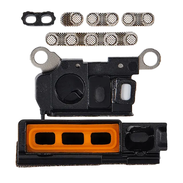 Grille de haut-parleur / micro pour Apple iPhone 15 Pro Max (titane naturel, lot de 10)