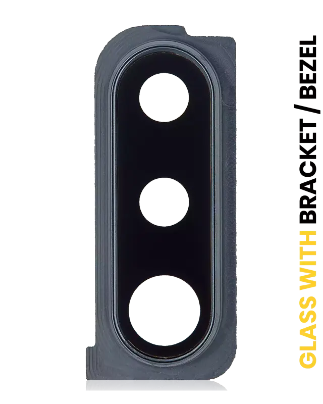 Lentille de caméra arrière avec support et anneau pour Samsung Galaxy A30s (A307 / 2019) (noir)
