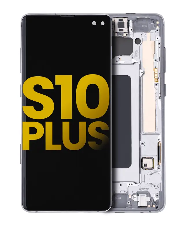 Écran OLED avec châssis pour Samsung Galaxy S10 Plus (reconditionné, Prism / Ceramic Black)
