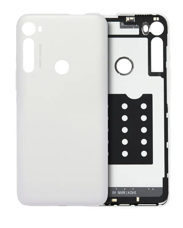 Vitre arrière pour Motorola One Fusion Plus (XT2067 / 2020) (origine, Moonlight White)