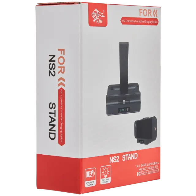 Support de charge KJH pour console Nintendo Switch 2 / manette Joy-Con Switch (blister, neuf)