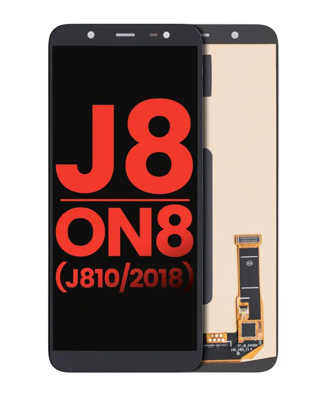 Écran OLED sans châssis pour Samsung Galaxy J8 / On8 (J810 / 2018) (compatible premium, noir)
