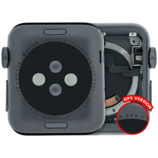 Châssis pour Apple Watch Series 3 (38MM) (origine d'occasion — grade A, version GPS, Aluminum / Space Black)