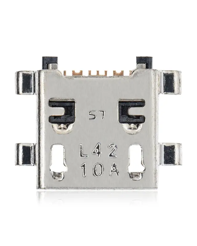 Connecteur de charge à souder — format Micro B, 7 broches, 4 points de fixation (C219)