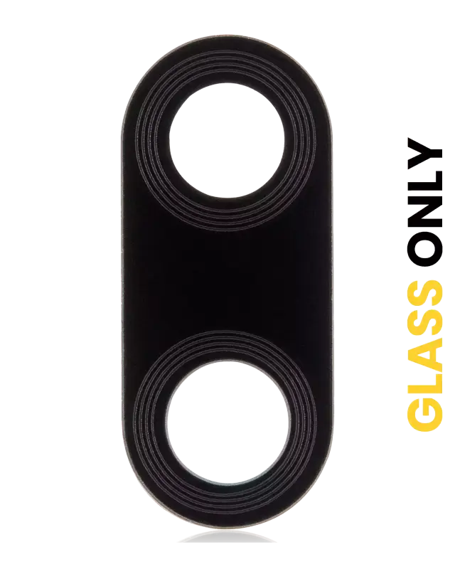Lentille de caméra arrière avec adhésif pour Motorola Moto E6s (XT2053-1 / XT2053-2 / 2020) / E6i (XT2053-5 / 2021) (noir)