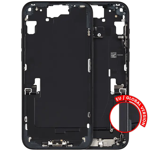 Châssis pour Apple iPhone 15 Plus (version EU, origine d'occasion — grade A, noir)