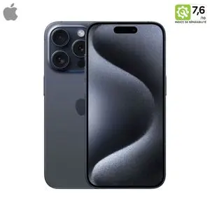 Smartphone Occasion Apple iPhone 15 Pro 256Go Grade C Titane Bleu
