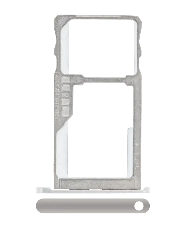 Tiroir SIM pour BlackBerry KEYone (argent)