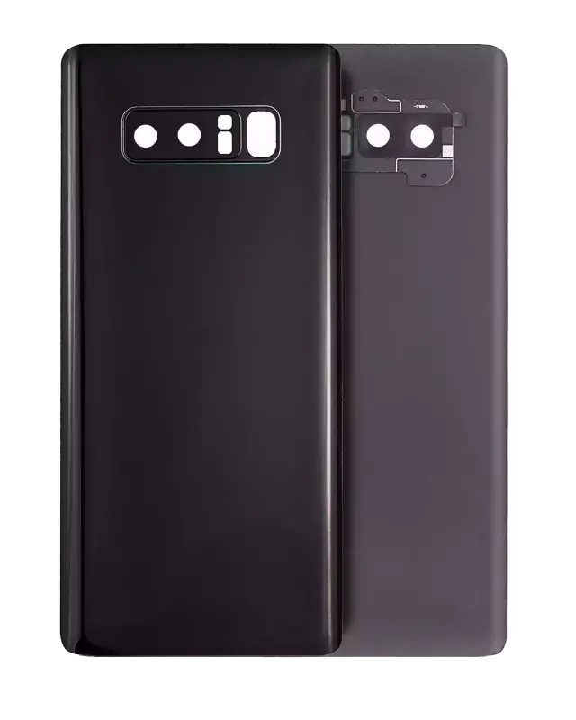 Vitre arrière pour Samsung Galaxy Note 8 (pack service origine, noir minuit)
