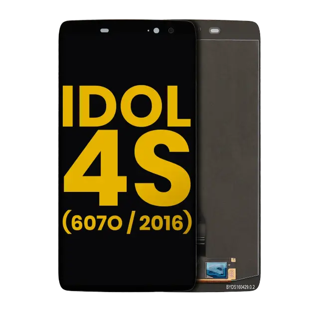 Écran OLED sans châssis pour Alcatel Idol 4S (607O / 2016) (reconditionné, noir)