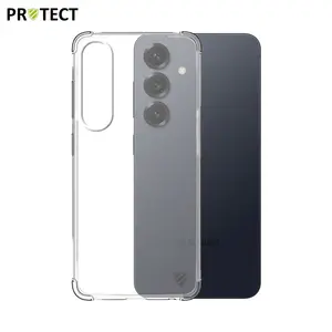 Coque Silicone Renforcée PROTECT pour Samsung Galaxy S25 Plus S936 Transparent