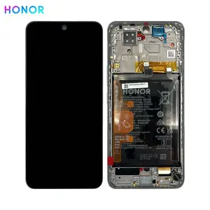 Bloc Écran Complet avec Châssis et Batterie Original Honor 200 5G 0235ALRK Moonlight White