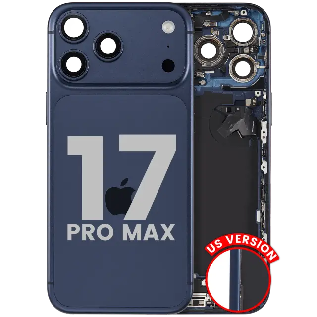 Châssis pour Apple iPhone 17 Pro Max (version US, origine d'occasion — grade A, Deep Blue)