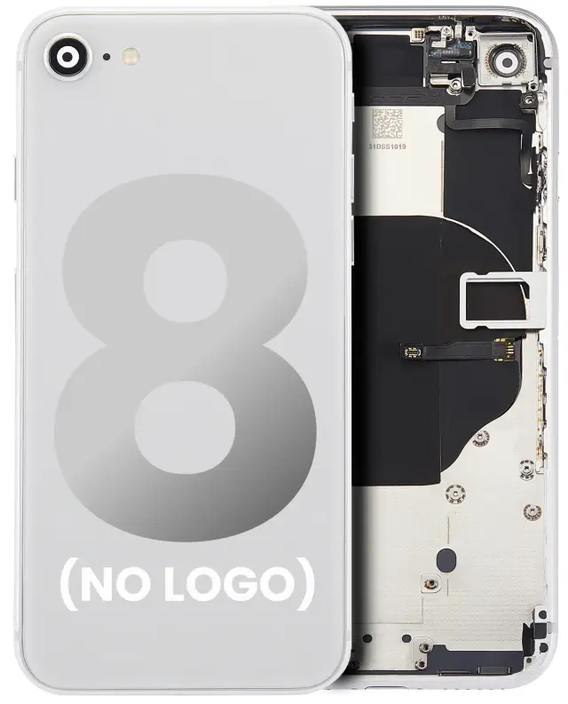 Châssis pour Apple iPhone 8 (sans logo, compatible premium, argent)