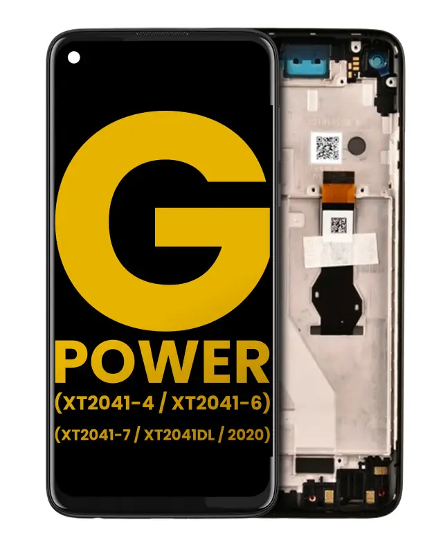 Écran pour Motorola Moto G Power (XT2041-4 / XT2041-6 / XT2041-7 / XT2041DL / 2020) (reconditionné, Smoke Black)