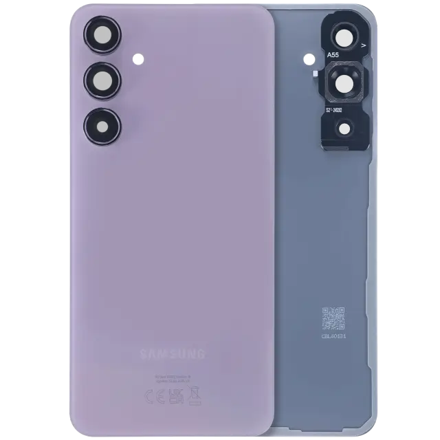 Vitre arrière pour Samsung Galaxy A55 5G (A556 / 2024) (pack service origine, Lilac)