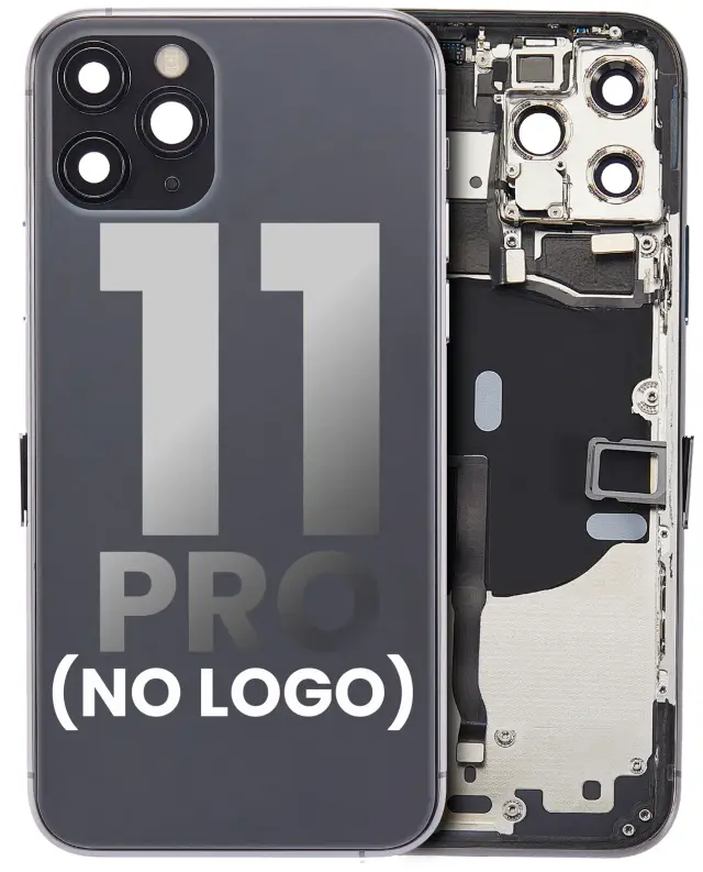 Châssis pour Apple iPhone 11 Pro (sans logo, compatible premium, gris sidéral)