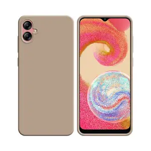 Coque Silicone Compatible pour Samsung Galaxy A04e A042 (#18) Rose Gold
