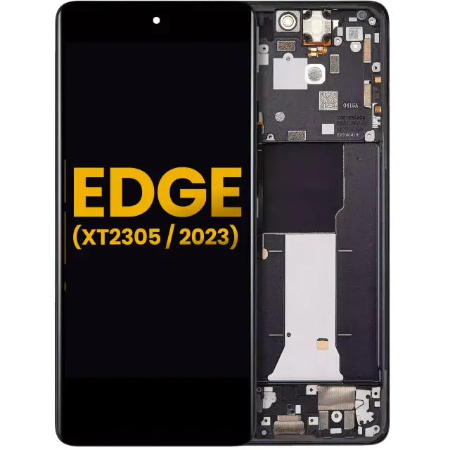 Écran OLED avec châssis pour Motorola Moto Edge (XT2305 / 2023) (reconditionné, Eclipse Black)