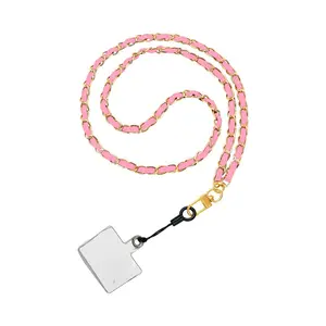 Tour de Cou Universel pour Smartphone en Cuir A10 Rose