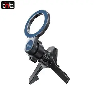 Support Smartphone Magnétique pour Voiture T'nb CARMAGSFBL pour Grille d'Aération Bleu