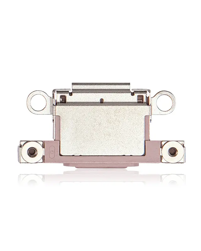 Connecteur de charge nu à souder pour Apple iPhone 15 / 15 Plus (rose, lot de 10) — réf. 107082130677