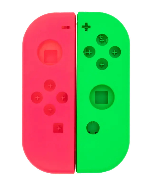 Coque de remplacement pour manette Joy-Con Nintendo Switch (vert / rose)