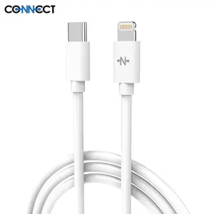 Pack Câble Data USB-C vers Lightning CONNECT MC-CLB2 20W (1m) Bulk x10 Blanc