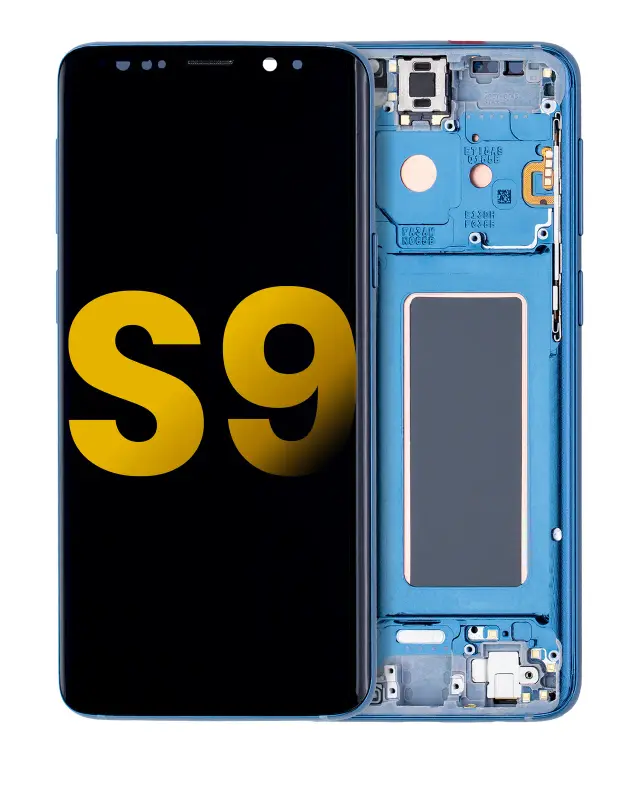 Écran OLED avec châssis pour Samsung Galaxy S9 (reconditionné, Coral Blue)